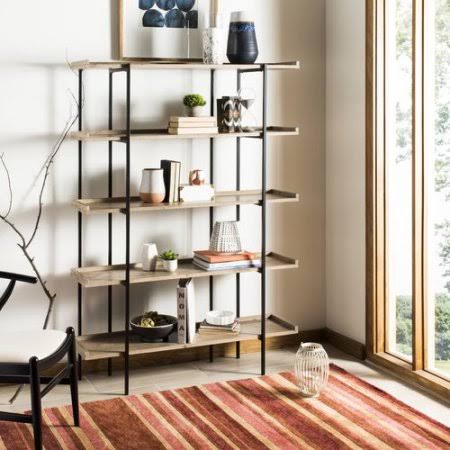 Blonde Etagere Bookcase T7953