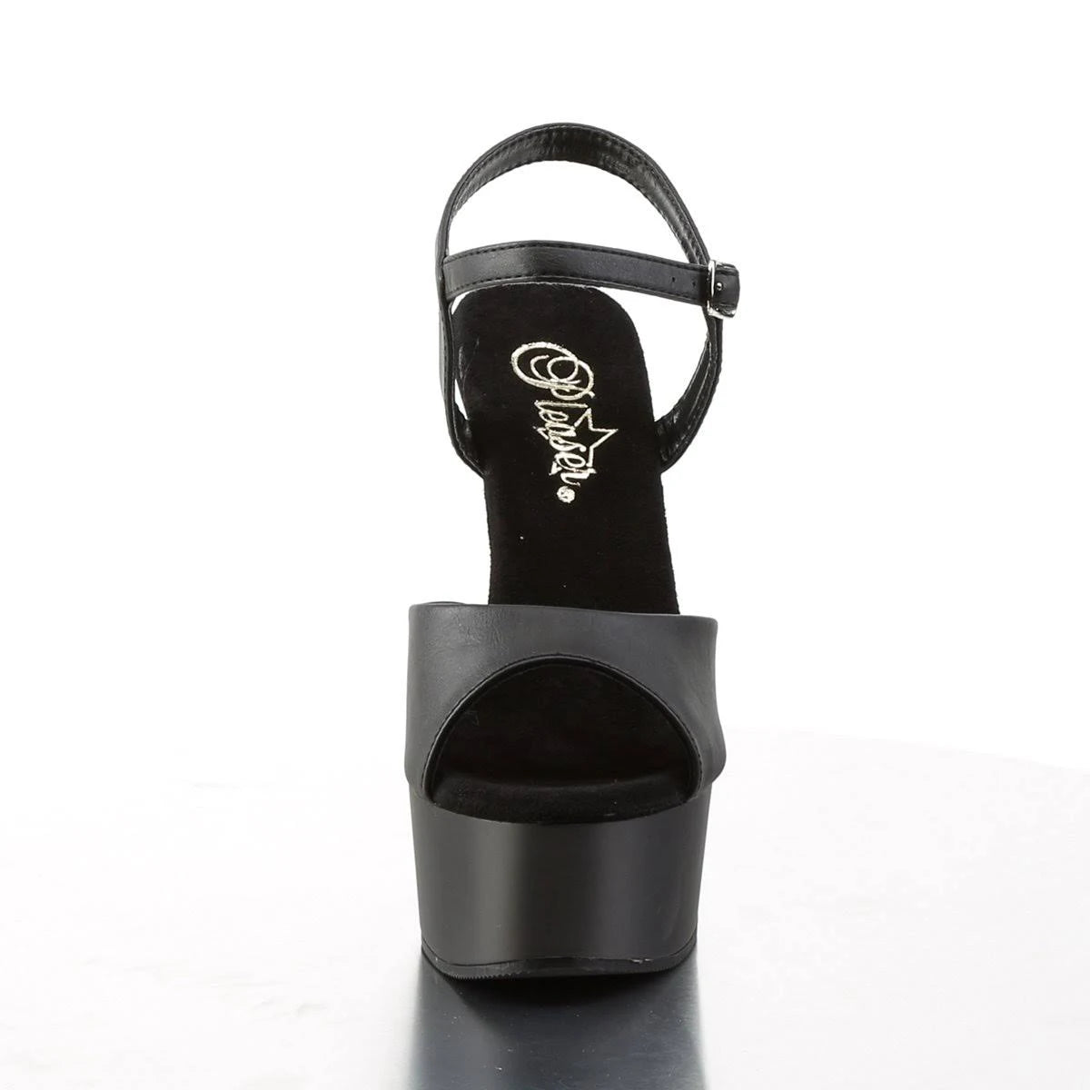Black Faux Leather Matte Shoes G6151