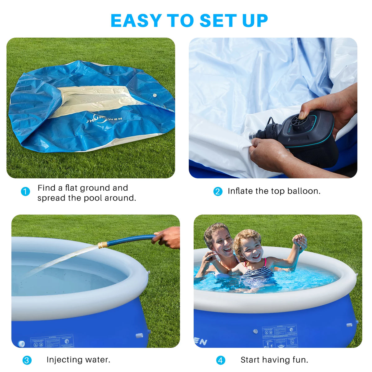8' x 25 Easy Set Inflatable Swimming Pool P378006