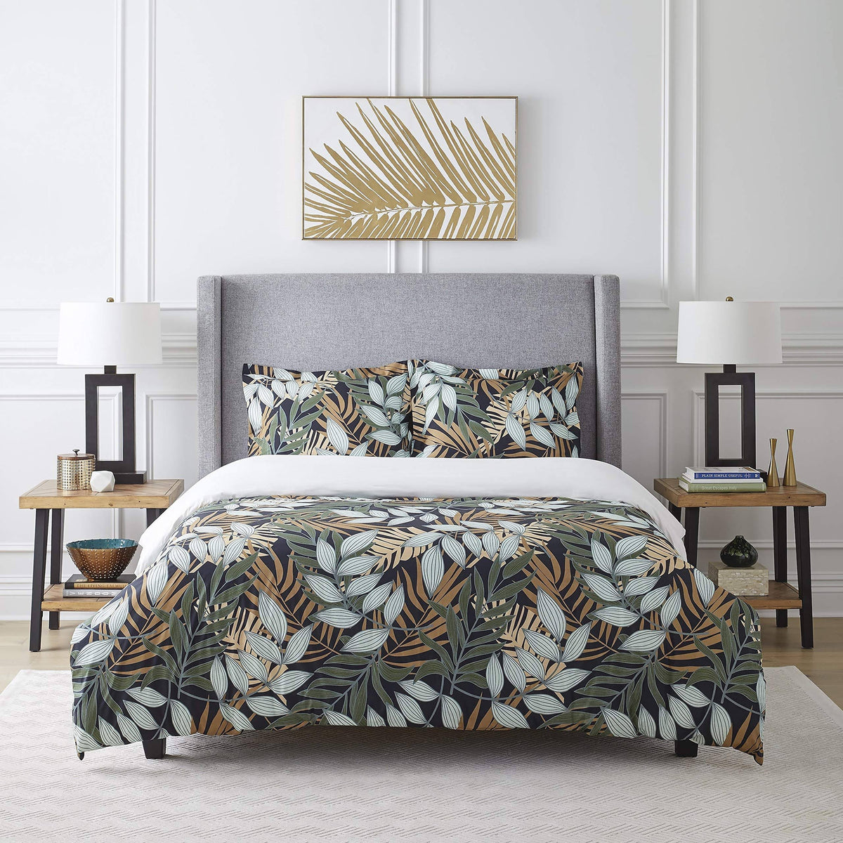 Black Full/Queen Duvet Cover Set O823