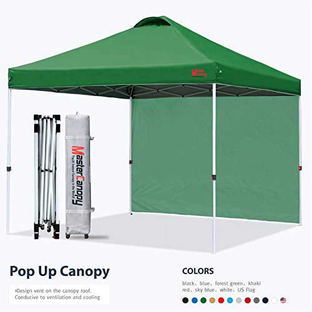 Forest Green Pop Up Beach Canopy with Wheeled Bag B38658