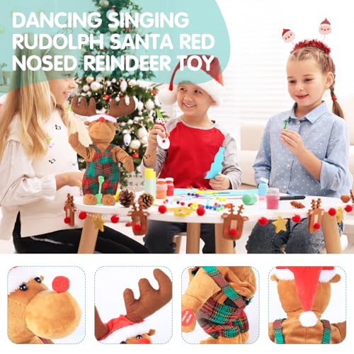 Animated Musical Plush Santa Claus Doll W198