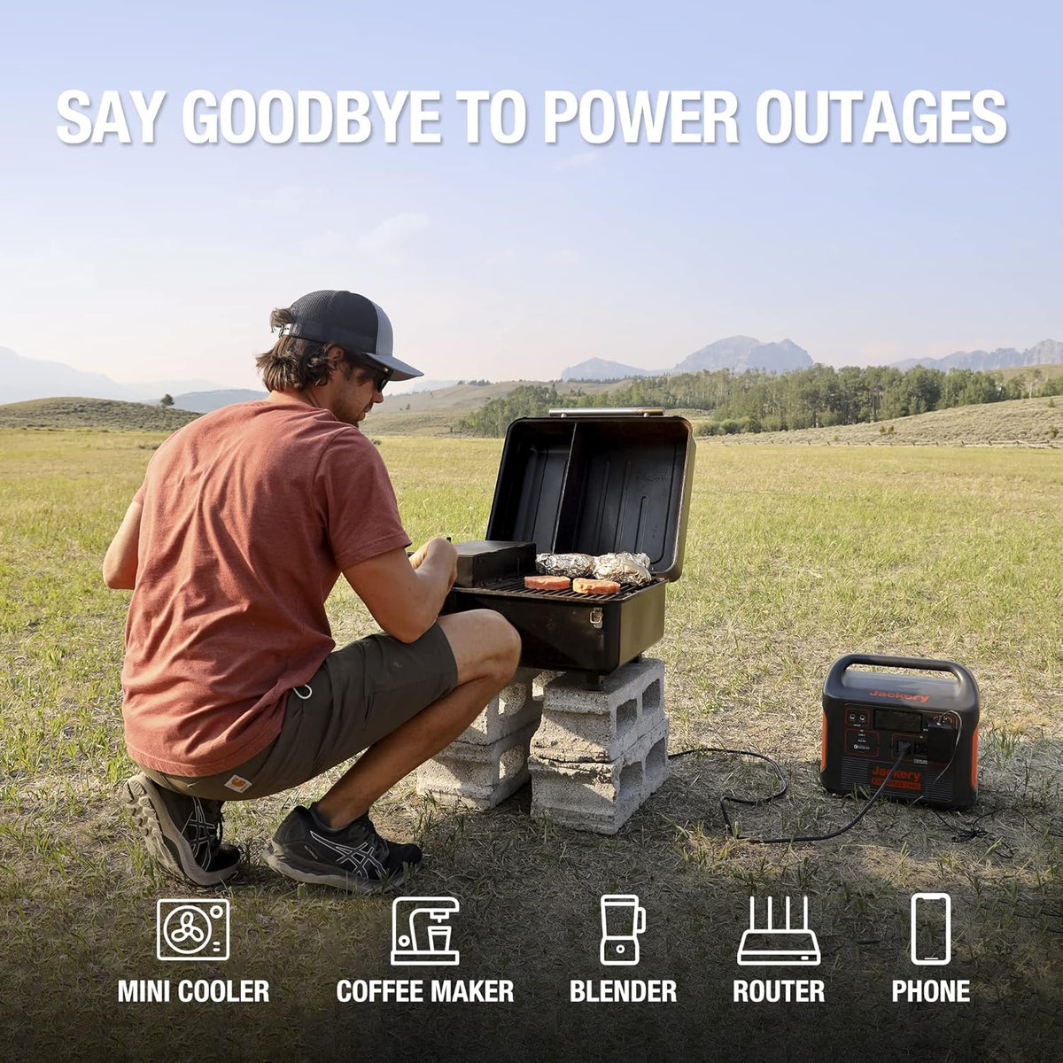 1534Wh Portable Generator with 3 AC Outlets U88642