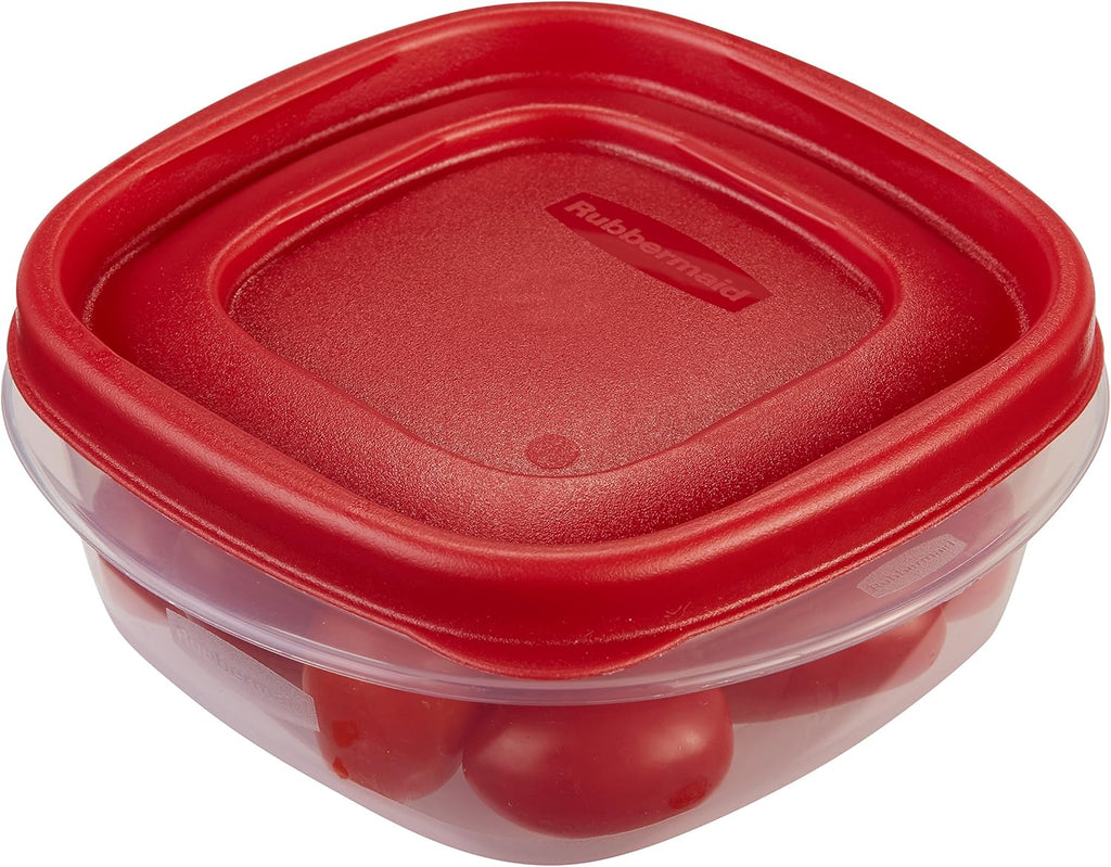 1.25 Cup Racer Red 4-Piece Food Storage Containers J542