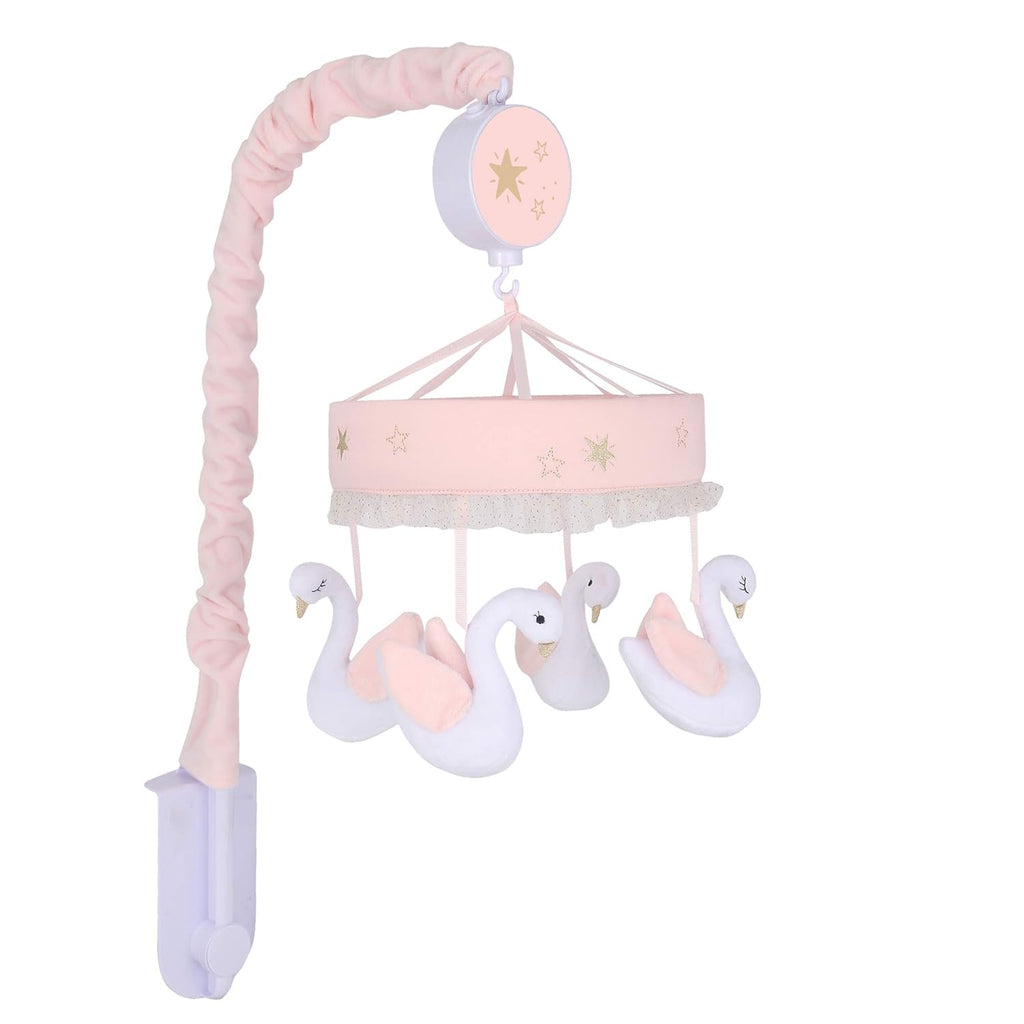 Pink/White Musical Baby Crib Mobile H56003