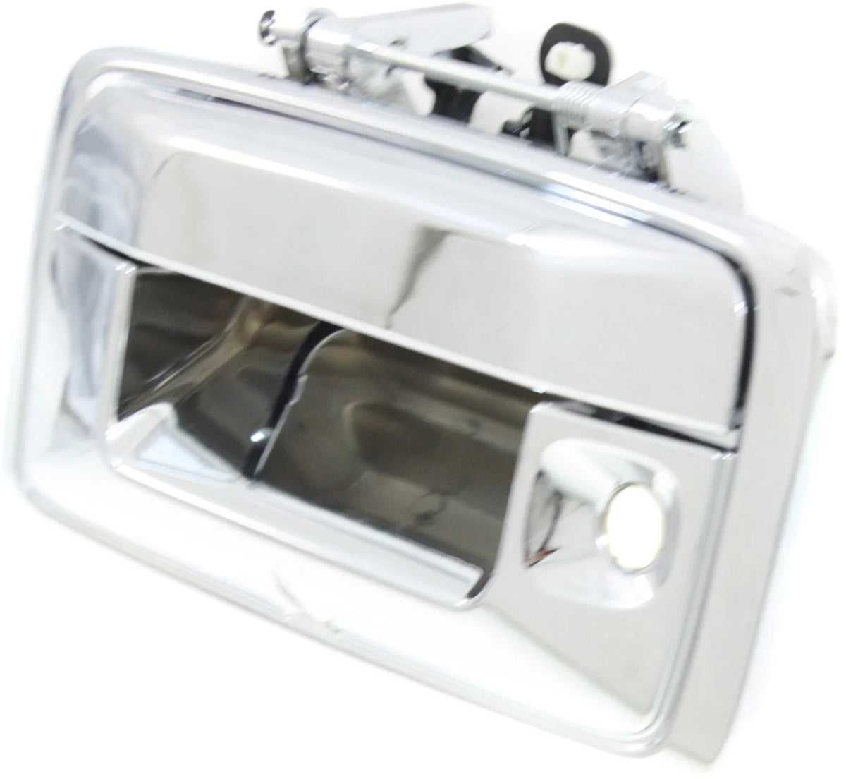 Chrome Tailgate Handle with Camera and Key Holes C725