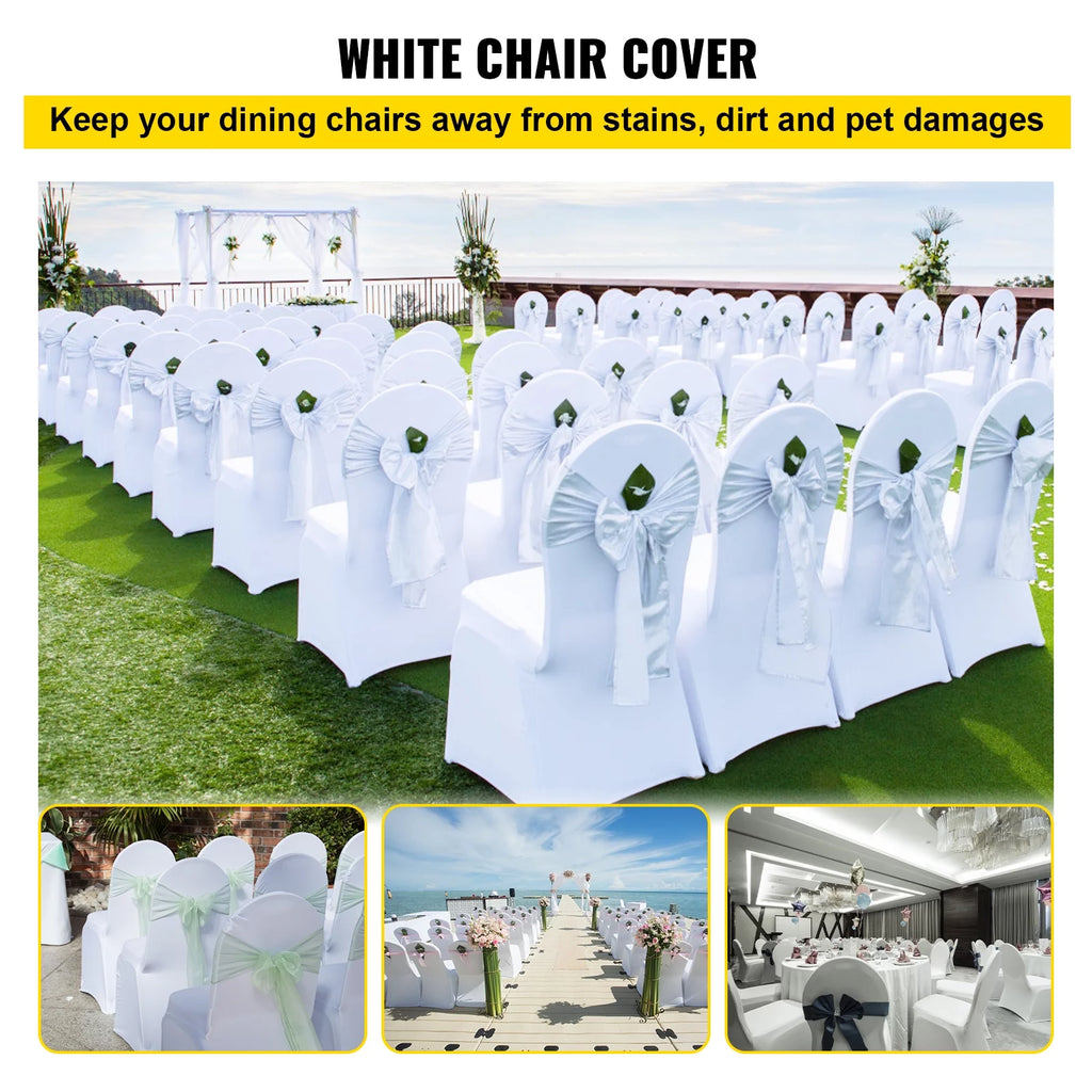 White Spandex Chair Covers 100 PCS Q799866