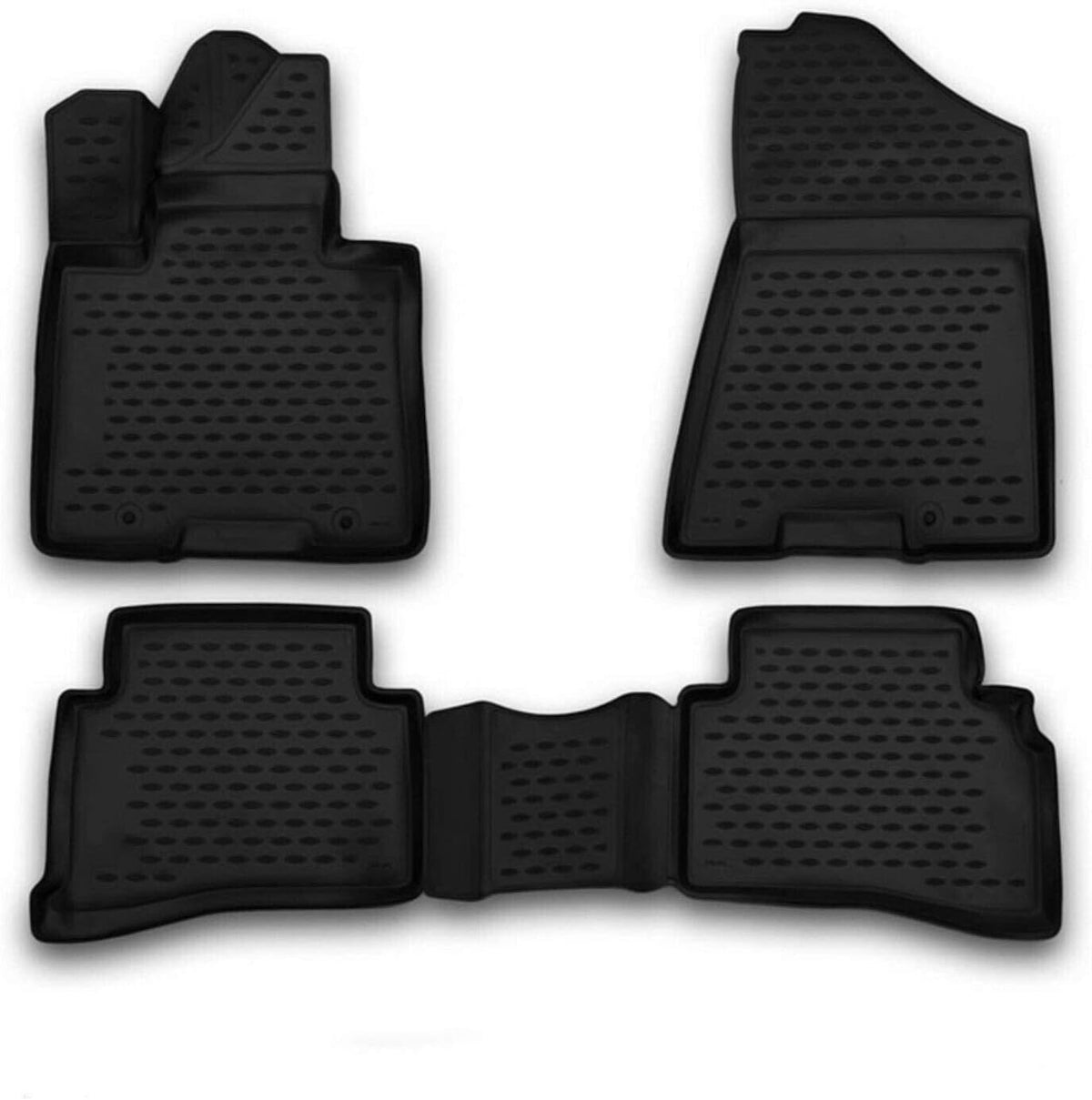 Black 3D All Weather Floor Mats Custom Liner for Hyundai Tucson C231929