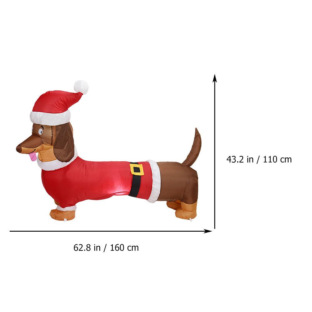 Inflatable Dachshund Model Christmas Party Prop N940230