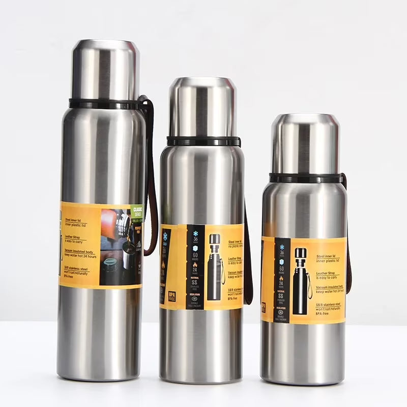 1500ml Stainless Steel Vacuum Flask Thermos Bottle Q55825