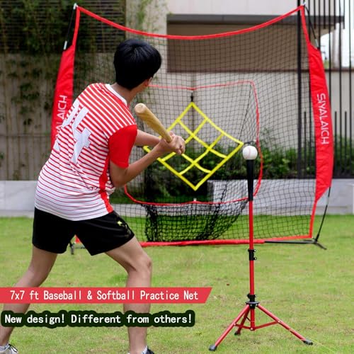 7 ft x 7 ft Baseball and Softball Net with Strike Zone R13043