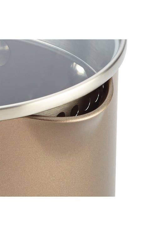 2 qt. Covered Straining Saucepan R608