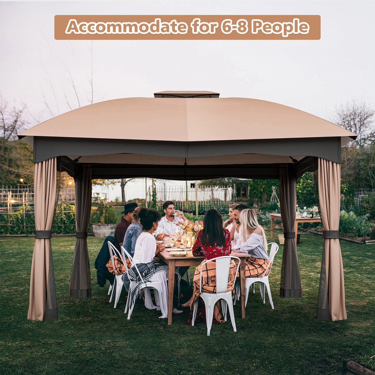 12' x 10' Heavy Duty Steel Gazebo O42761