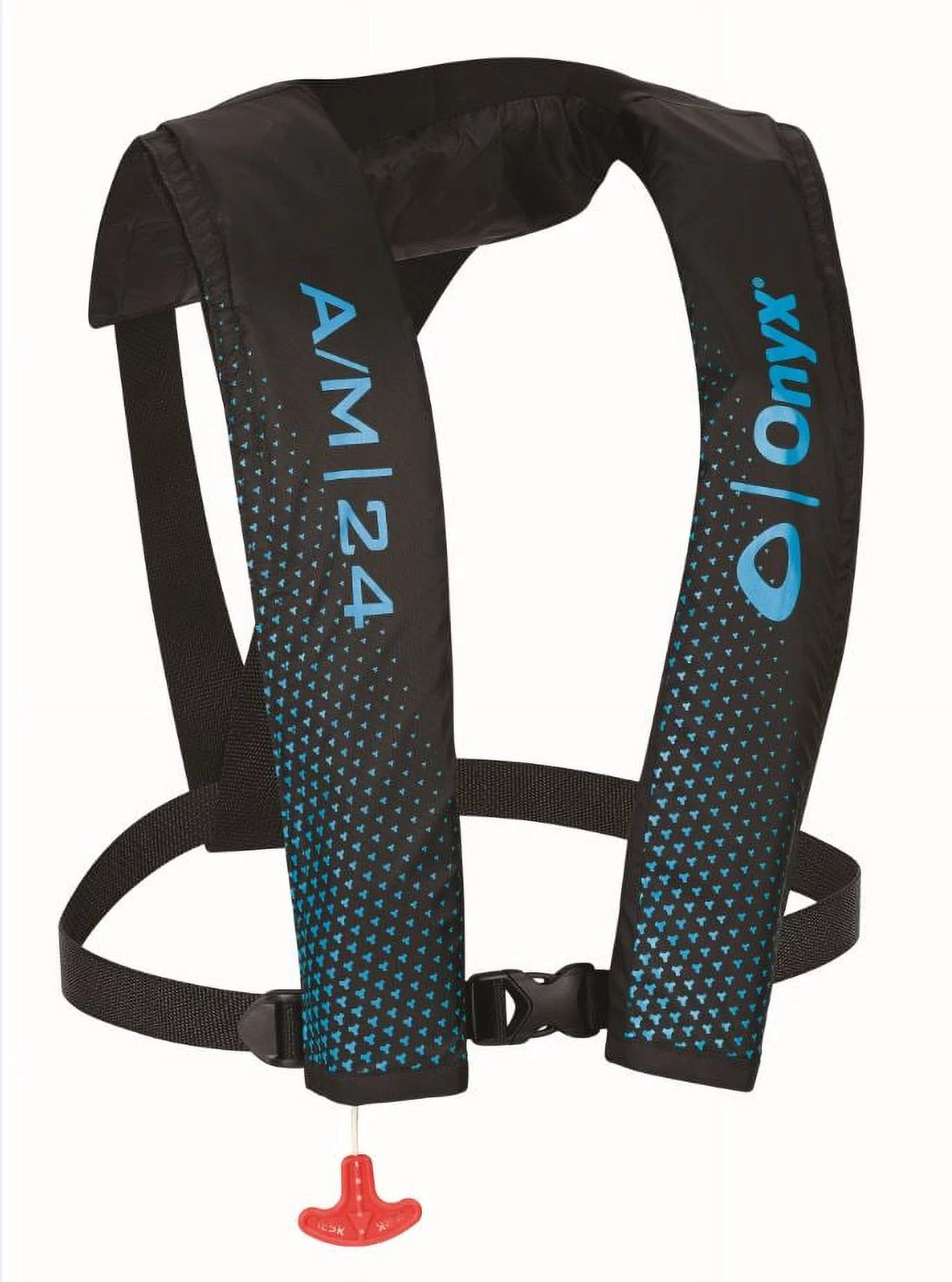 Onyx Auto/Manual Inflate Life Vest Black/Blue One Size Y889