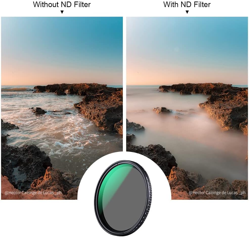 72mm Variable ND Filter ND3-ND1000 Multi-Layer Coatings Optical Glass Pack of 2 C33113