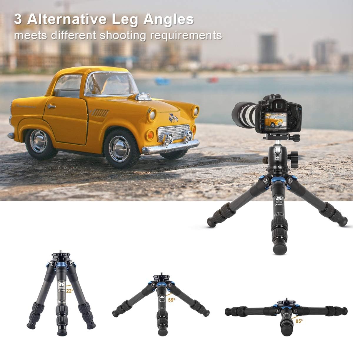 Carbon Fiber Mini Tripod with Center Column B87388