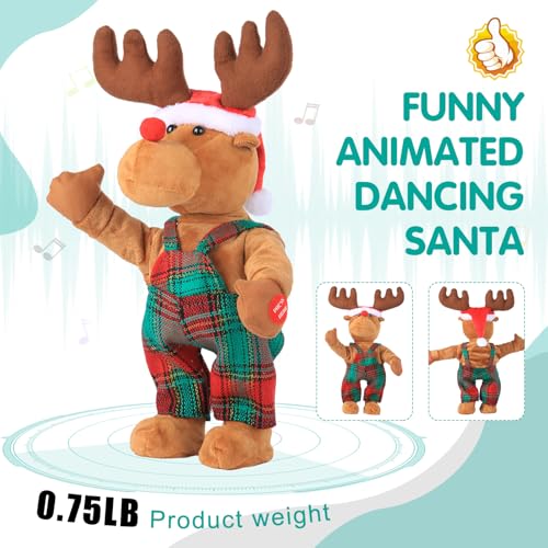 Animated Musical Plush Santa Claus Doll W198