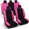 Pink Black 9pc Seat Covers M88753