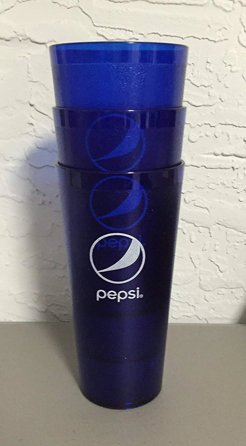 Blue Plastic Tumblers Cups 32 oz E9309