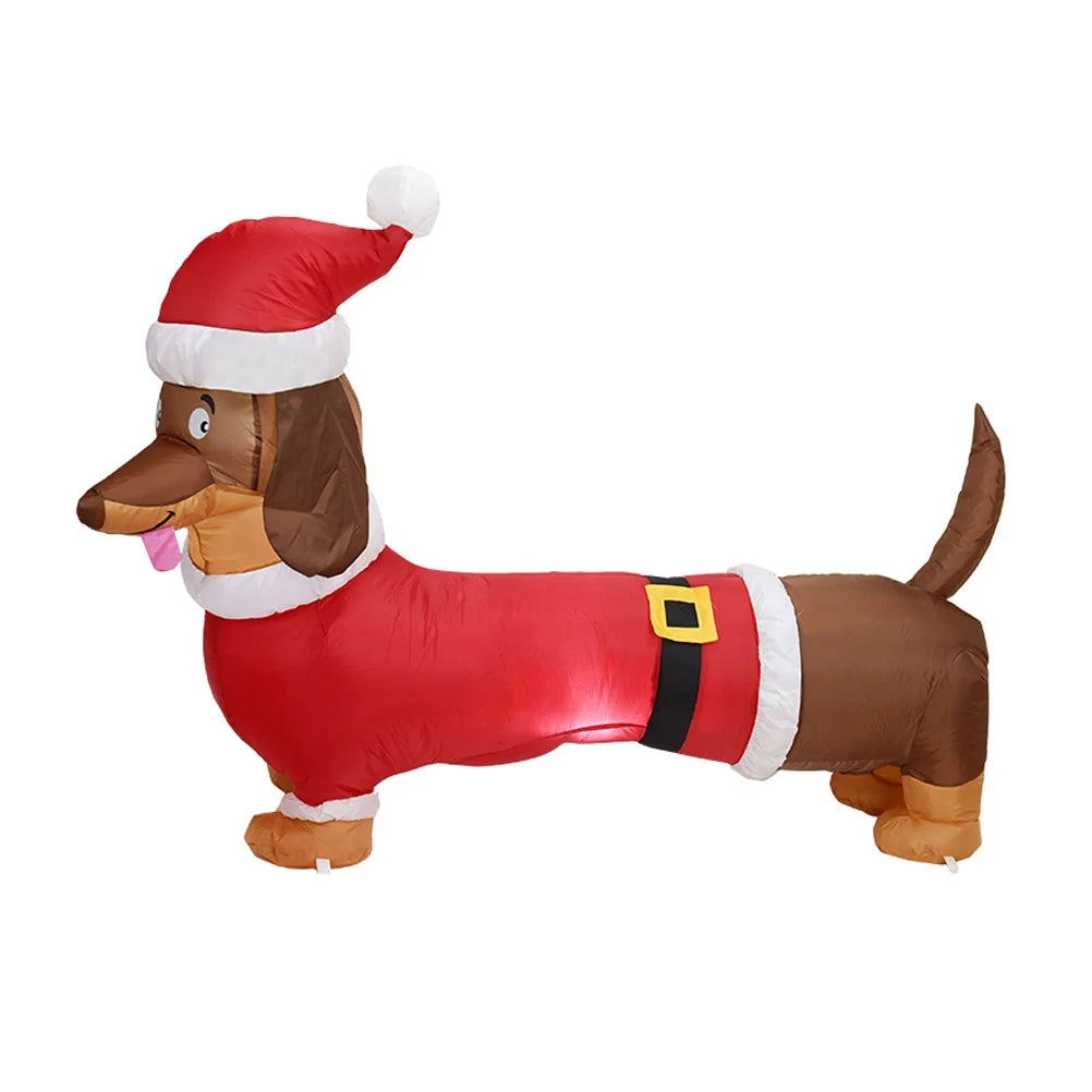 Inflatable Dachshund Model Christmas Party Prop N940230
