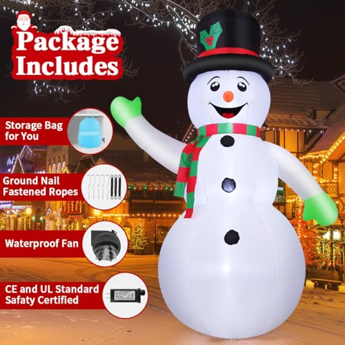 7 FT Christmas Inflatables Snowman with Built-in LED C74006