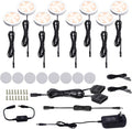 LED Under Cabinet Puck Lights Kit with Touch Dimming Switch (8 Lights, Daylight White) Pack of 2 K50132