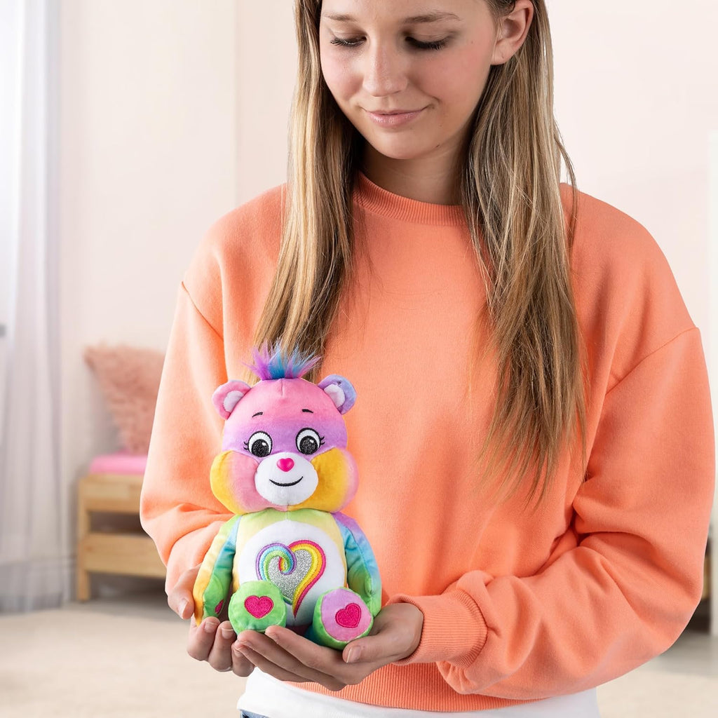 9" Tie Dye Glitter Plush Stuffed Animal D707777