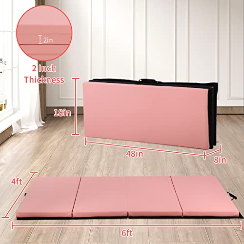 4'x6'x2"/4'x8'x2" Folding Gymnastics Mat P964185