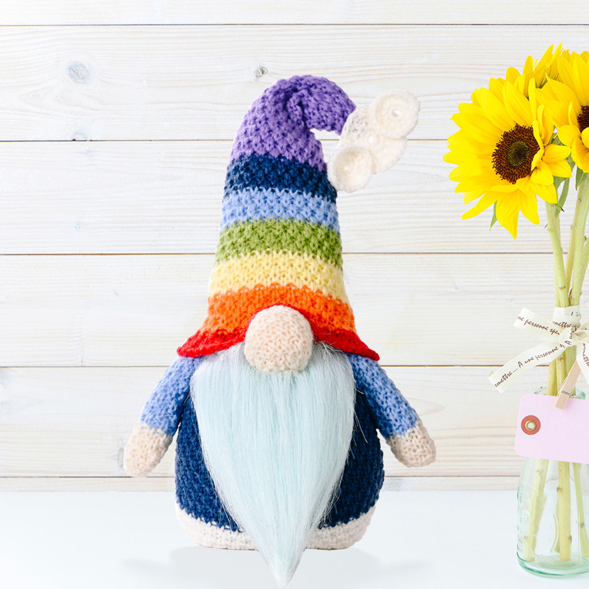 Rainbow Colorful Forest Elf Doll Home Decor E606