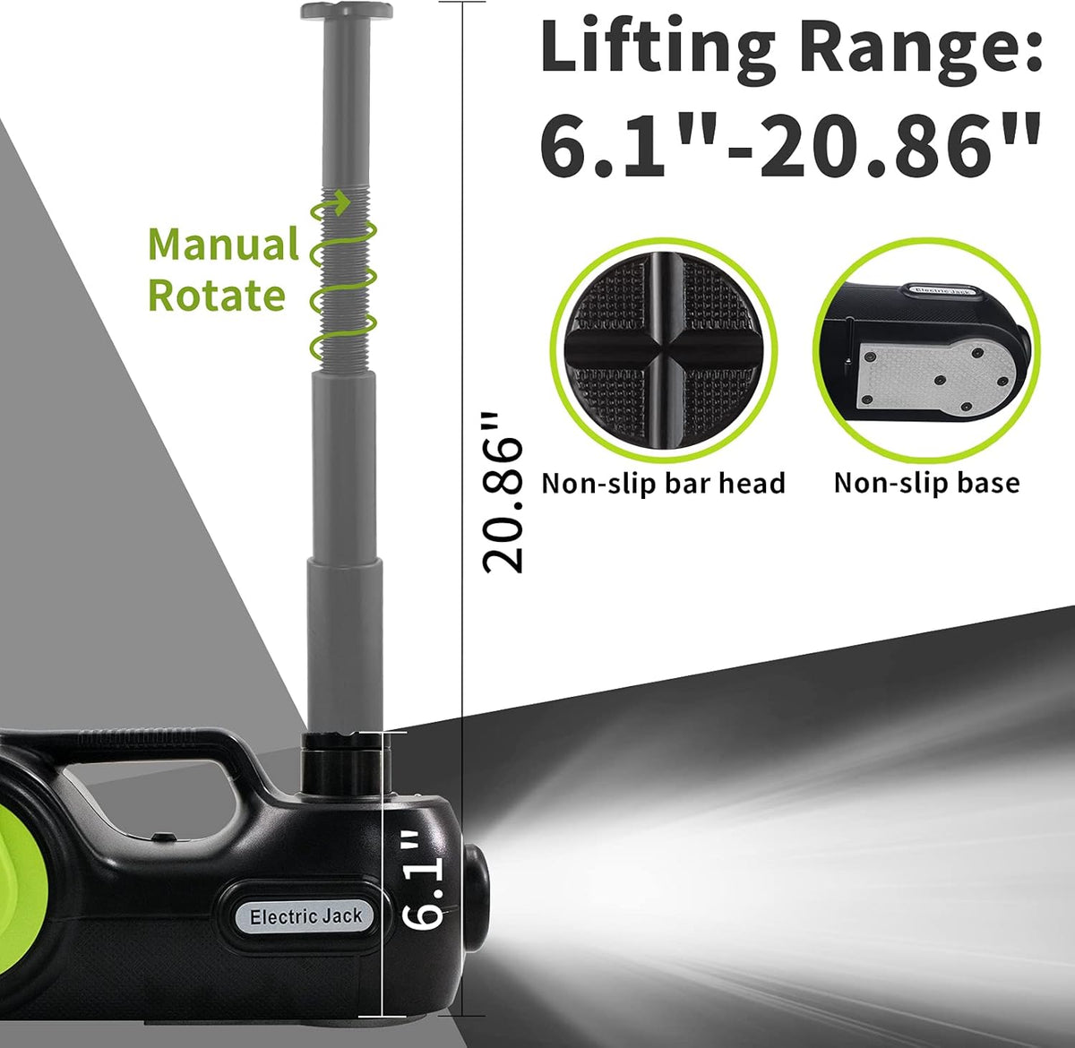 5 Ton 12V Electric Car Jack Kit with Impact Wrench & Inflator M507