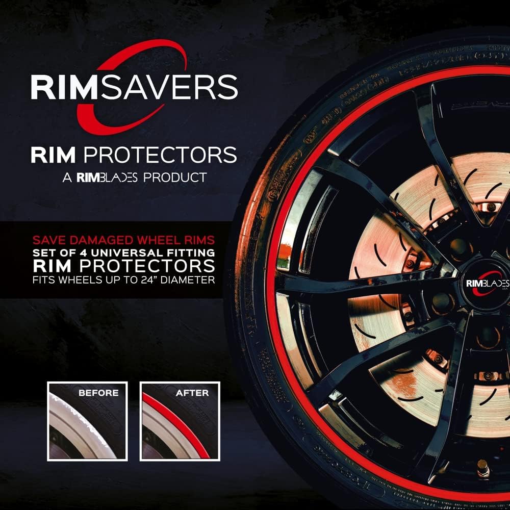 Yellow Set of 4 Wheel Rim Protectors Z54748