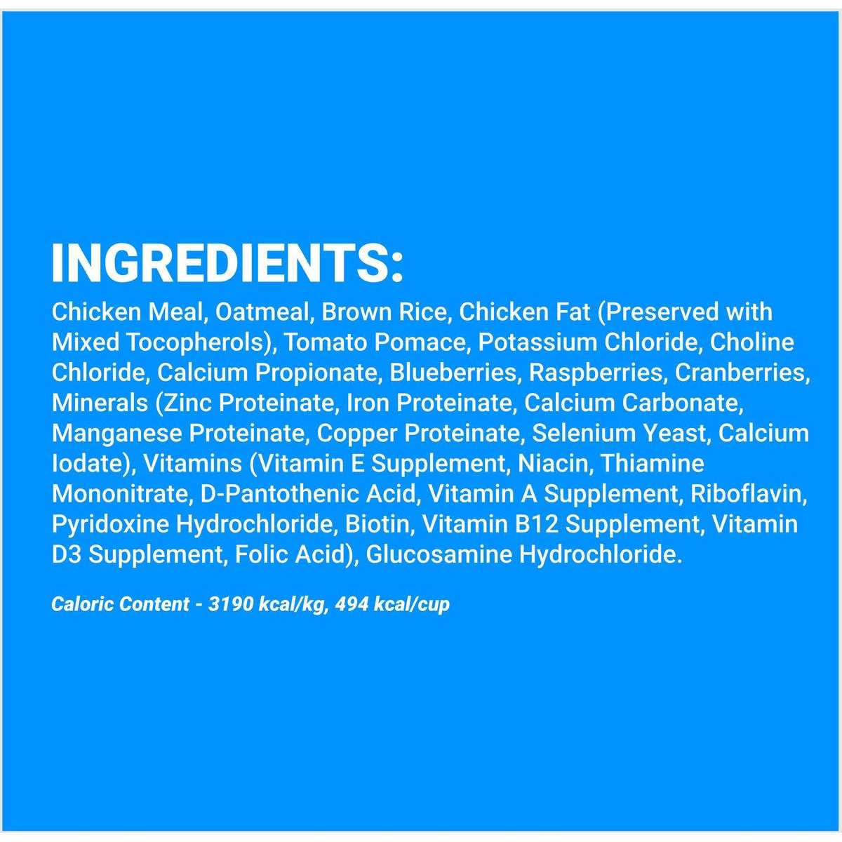 Grain Friendly Chicken Meal & Oats Dog Food Y615