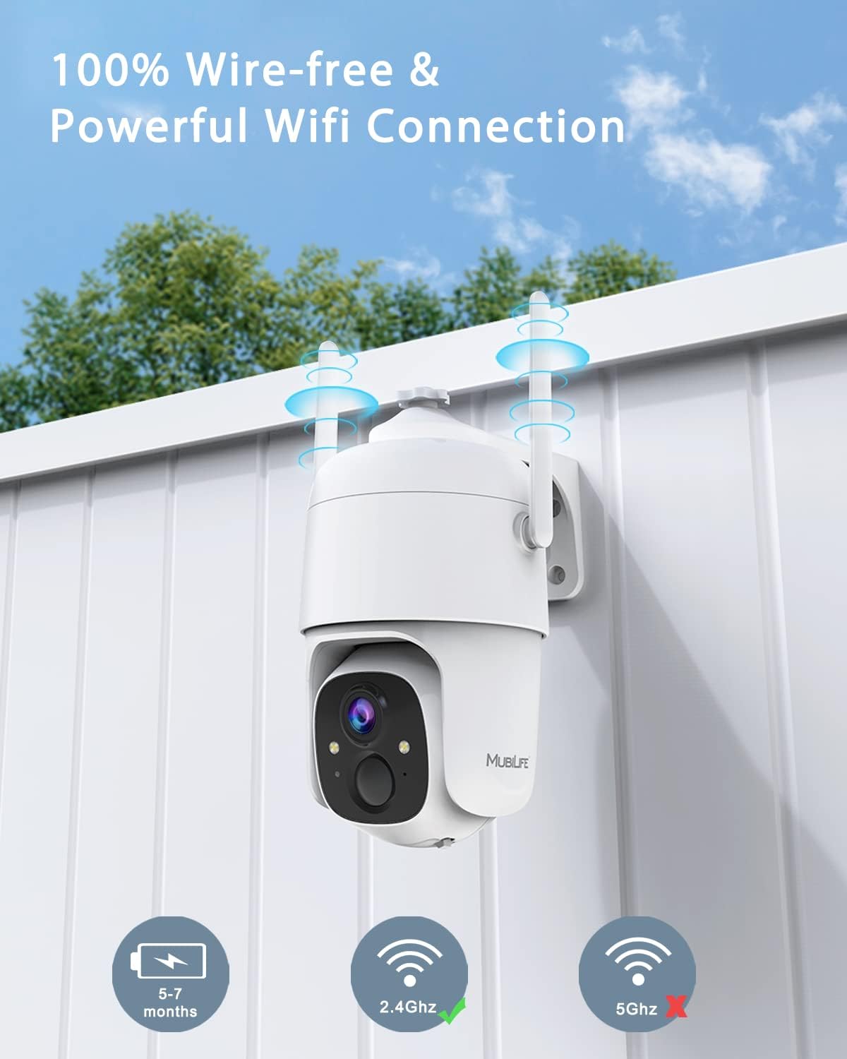 Battery Powered Wireless Outdoor Security Camera A20019