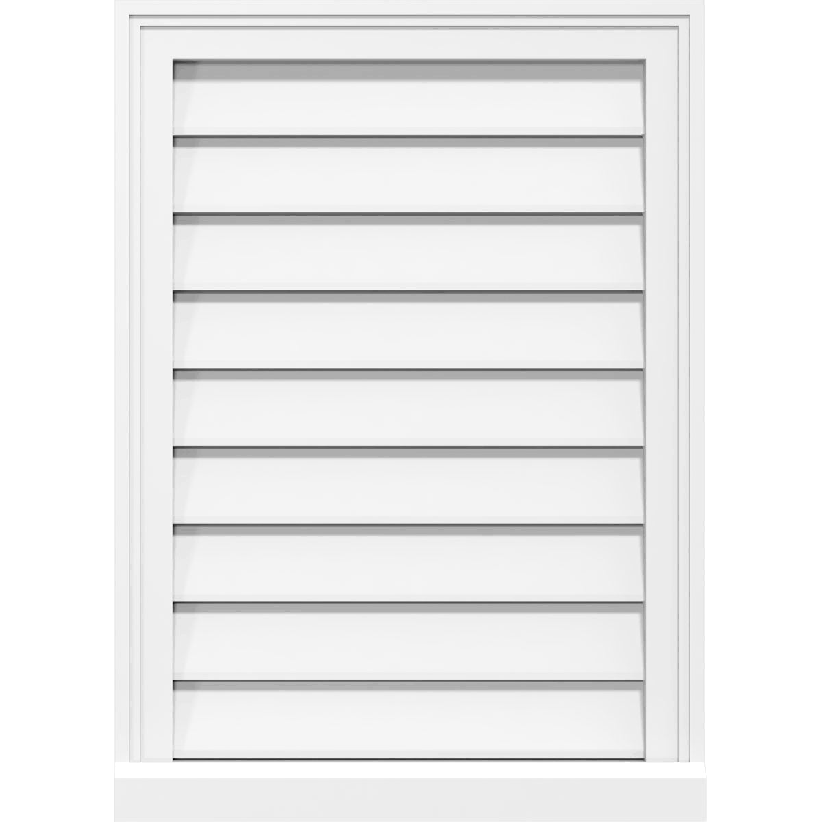 Vertical Surface Mount PVC Gable Vent X103328