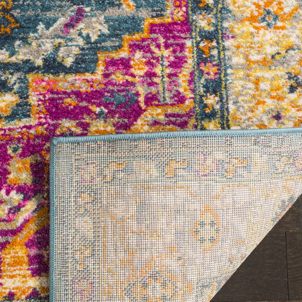 Blue Multi Floral Runner Rug 2'3" x 10' B25524