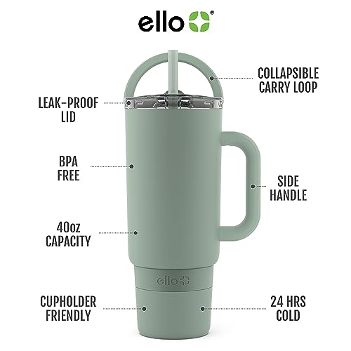 40oz Vacuum Insulated Stainless Steel Tumbler with Straw R62306