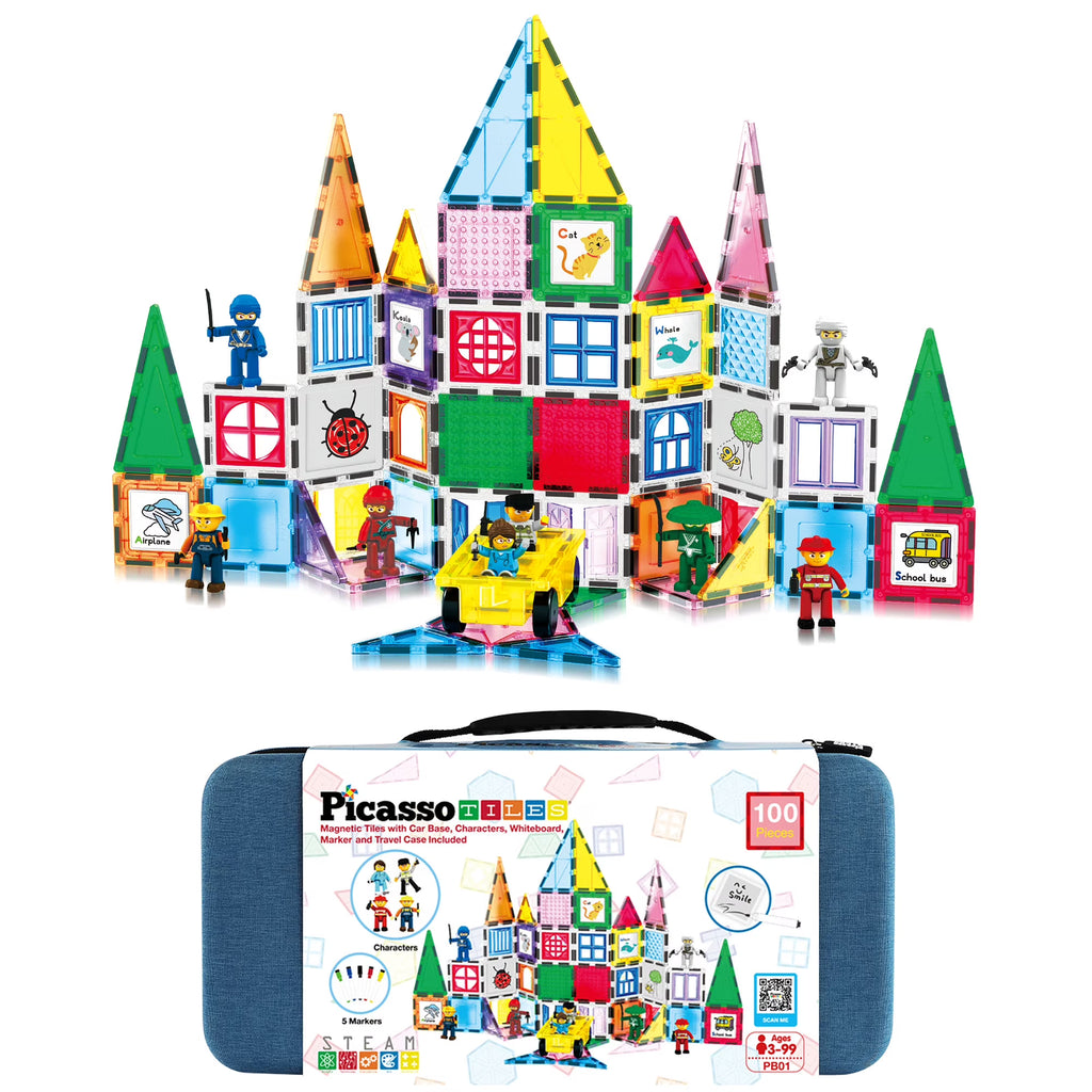 100 Pieces Magnet Tile Building Block Set C660086
