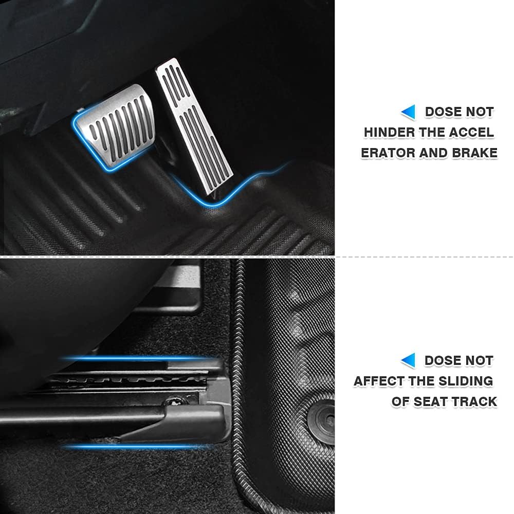 All-Weather Car Floor Mats Front & Rear Row Full Set TPE M23684