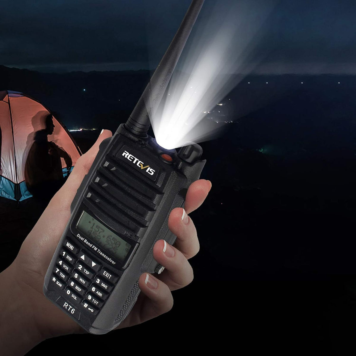 Waterproof Dual Band Rechargeable 2 Way Radio 2 Pack Z41552