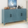 4-Door Retro Sideboard with Adjustable Shelves P9368