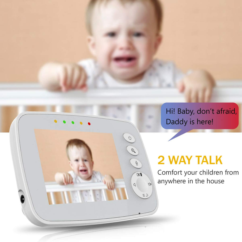 Baby Monitor with Camera and Video, 3.5 inch F9164