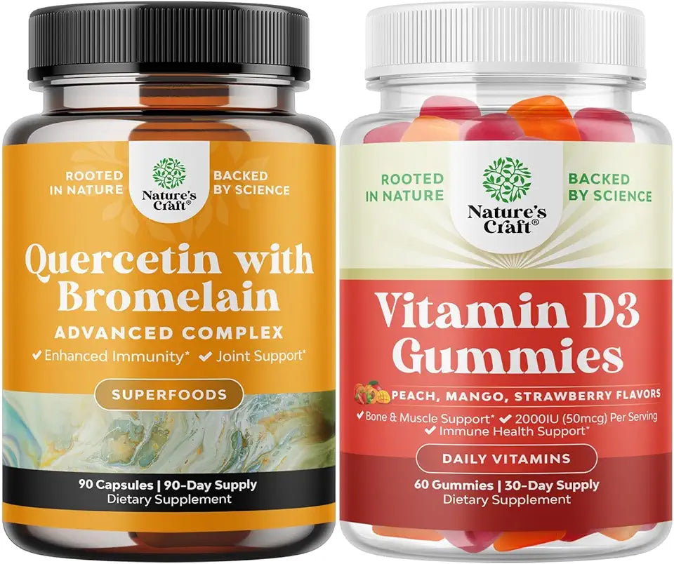 High Strength Quercetin with Bromelain and Vitamin D3 Gummies P2516