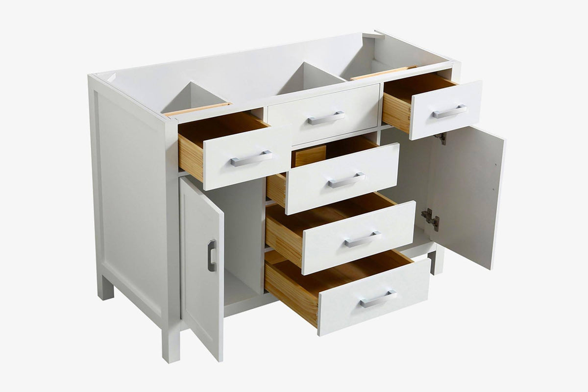 White Single Sink Base Cabinet M264