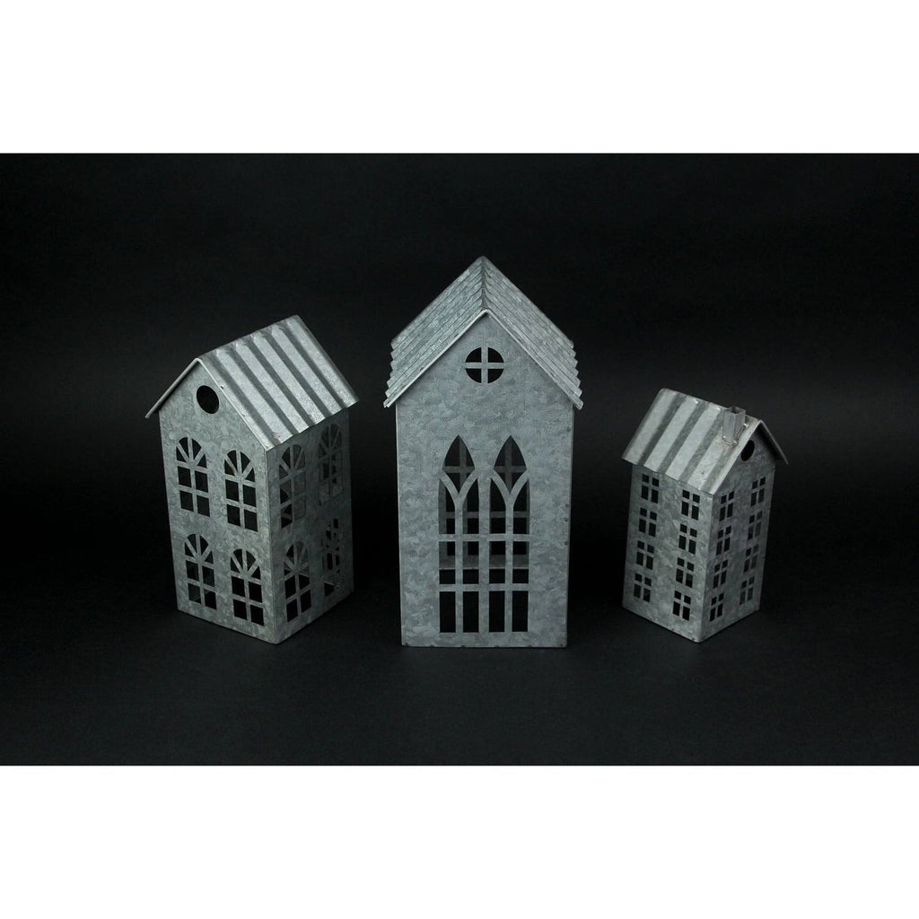 Set of 3 Metal Candle Holders R79919