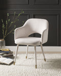 Cream Velvet Accent Chair R254