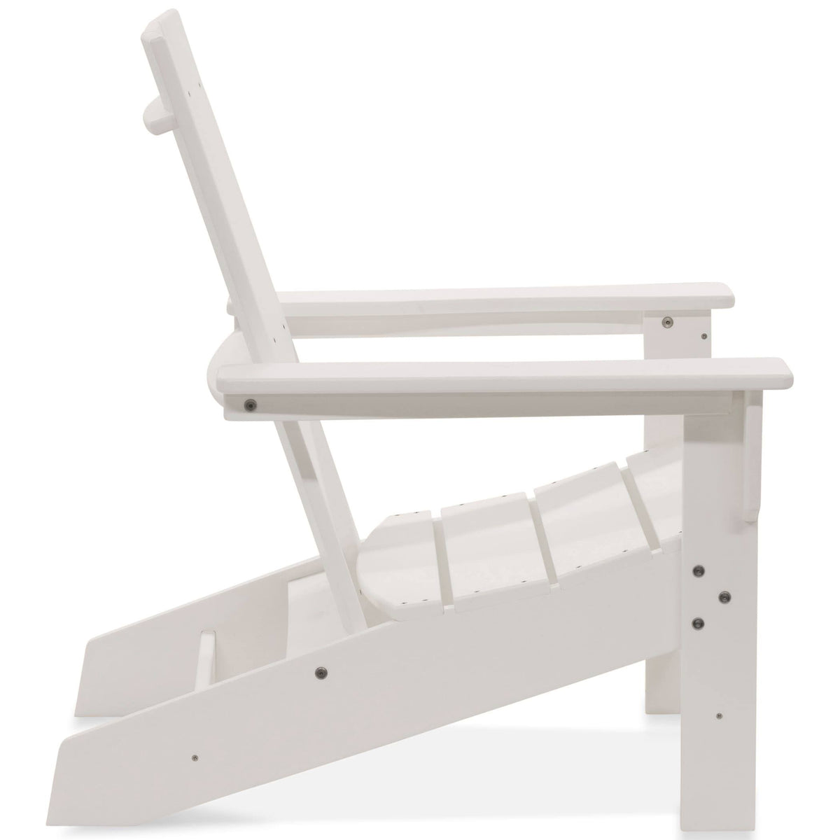 White Recycled Plastic Adirondack Chair K4994
