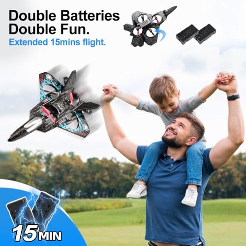 RC Plane Drone Helicopter Quadcopter RTF 2.4GHz Remote Control Airplane Grey A1369
