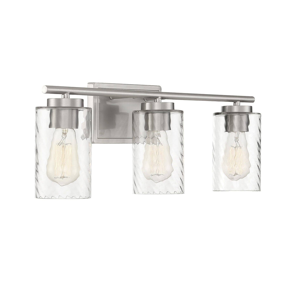 3 Light Brushed Nickel Bath A4617