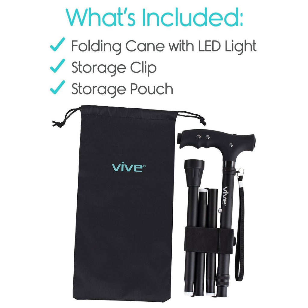 Adjustable LED Folding Cane G730637
