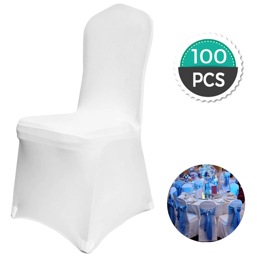 White Spandex Chair Covers 100 PCS Q799866
